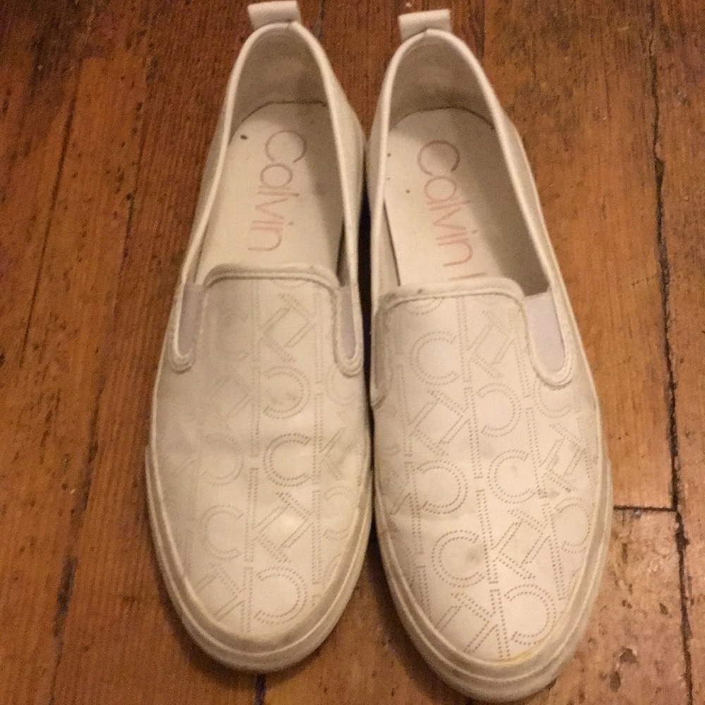 White Calvin Klein slip one